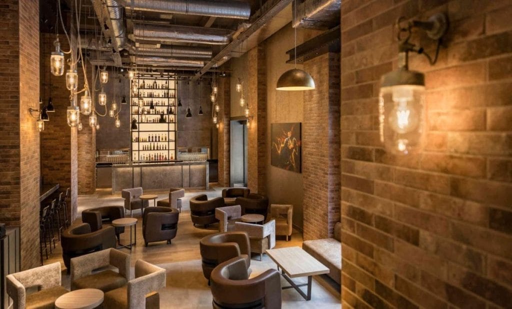 lounge temático do Bleecker Street Lounge, restaurante na Disney de Paris