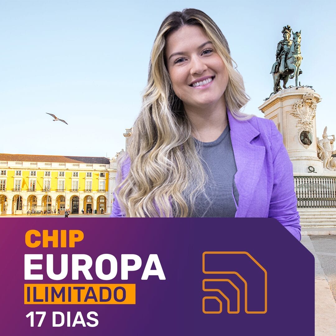 Chip Europa 5G Ilimitado - Período de 17 dias