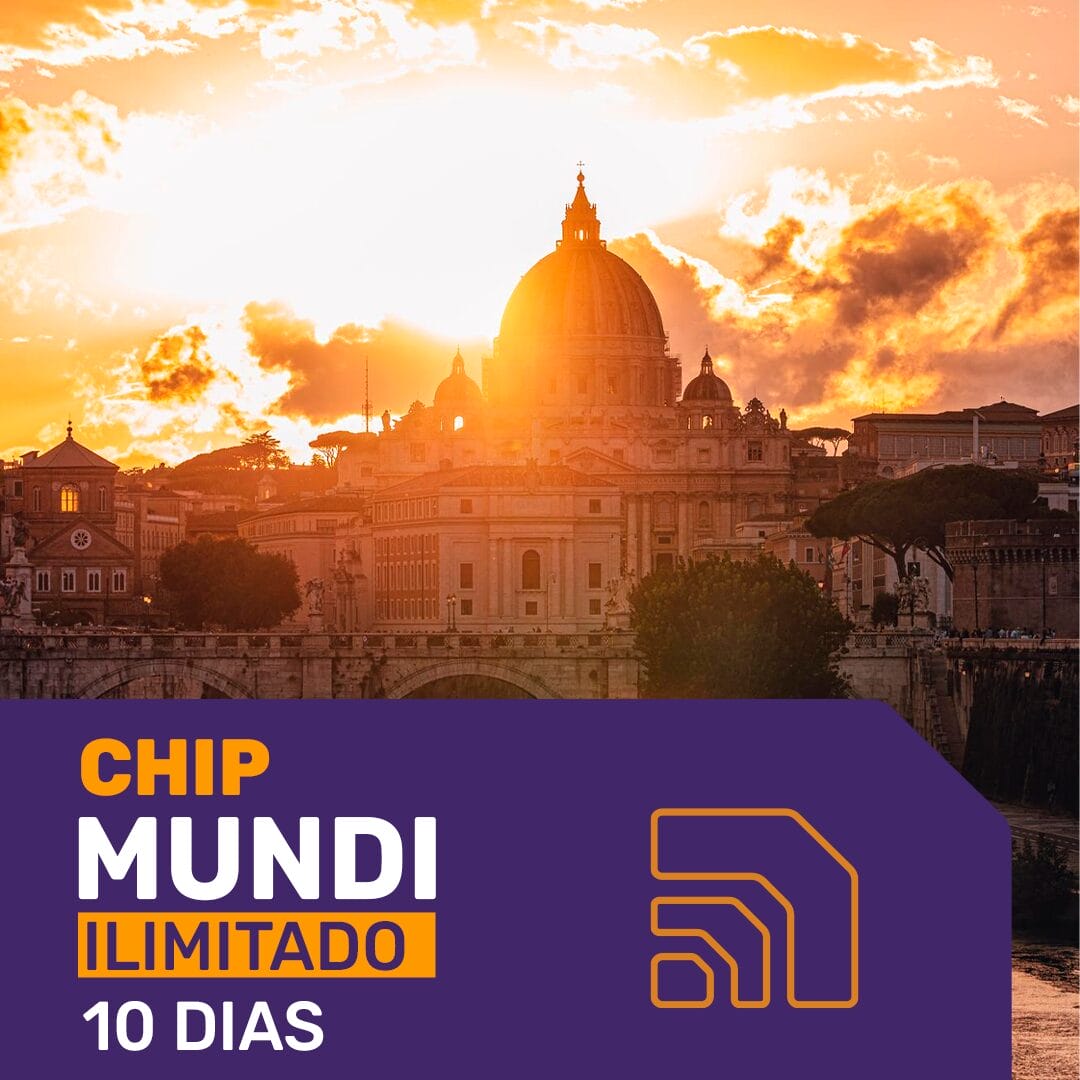 Chip Mundi 5G Ilimitado - Período de 10 dias