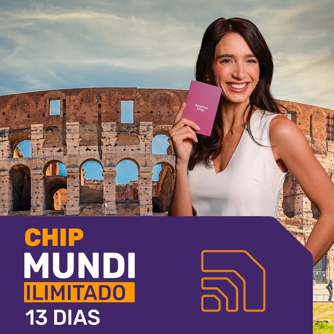 Chip Mundi 5G Ilimitado - Período de 13 dias