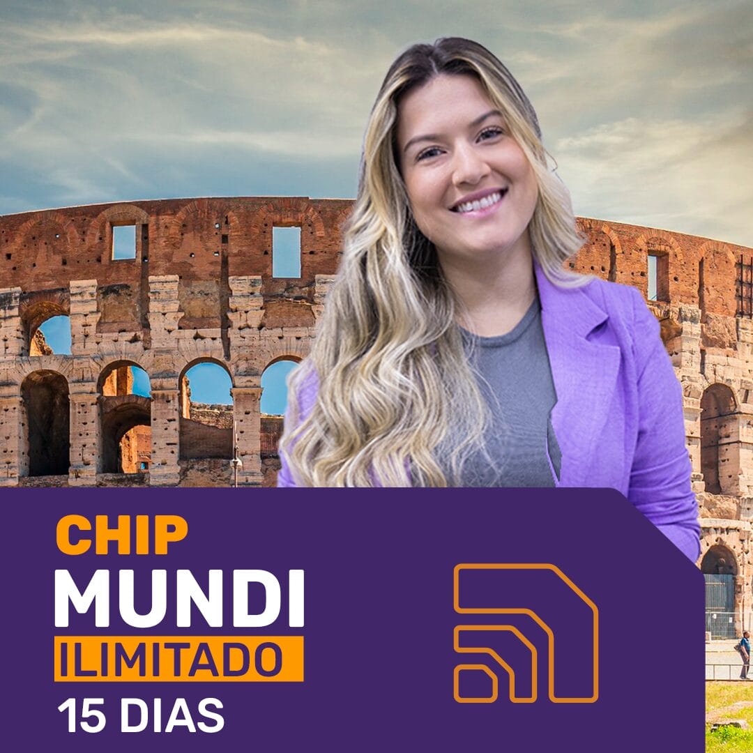 Chip Mundi 5G Ilimitado - Período de 15 dias