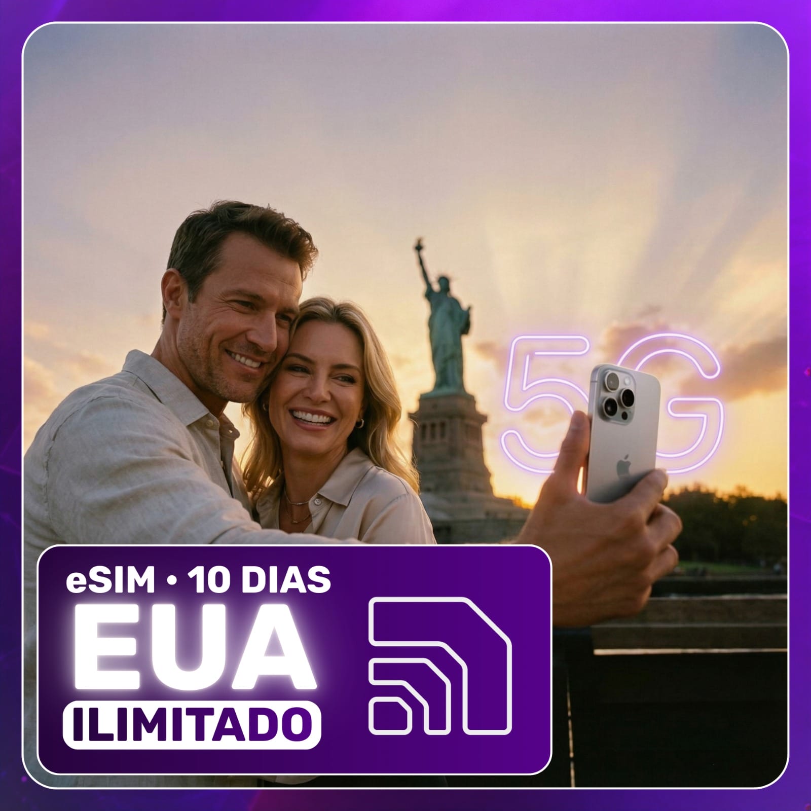 eSIM Estados Unidos 5G Ilimitado - Período de 10 dias