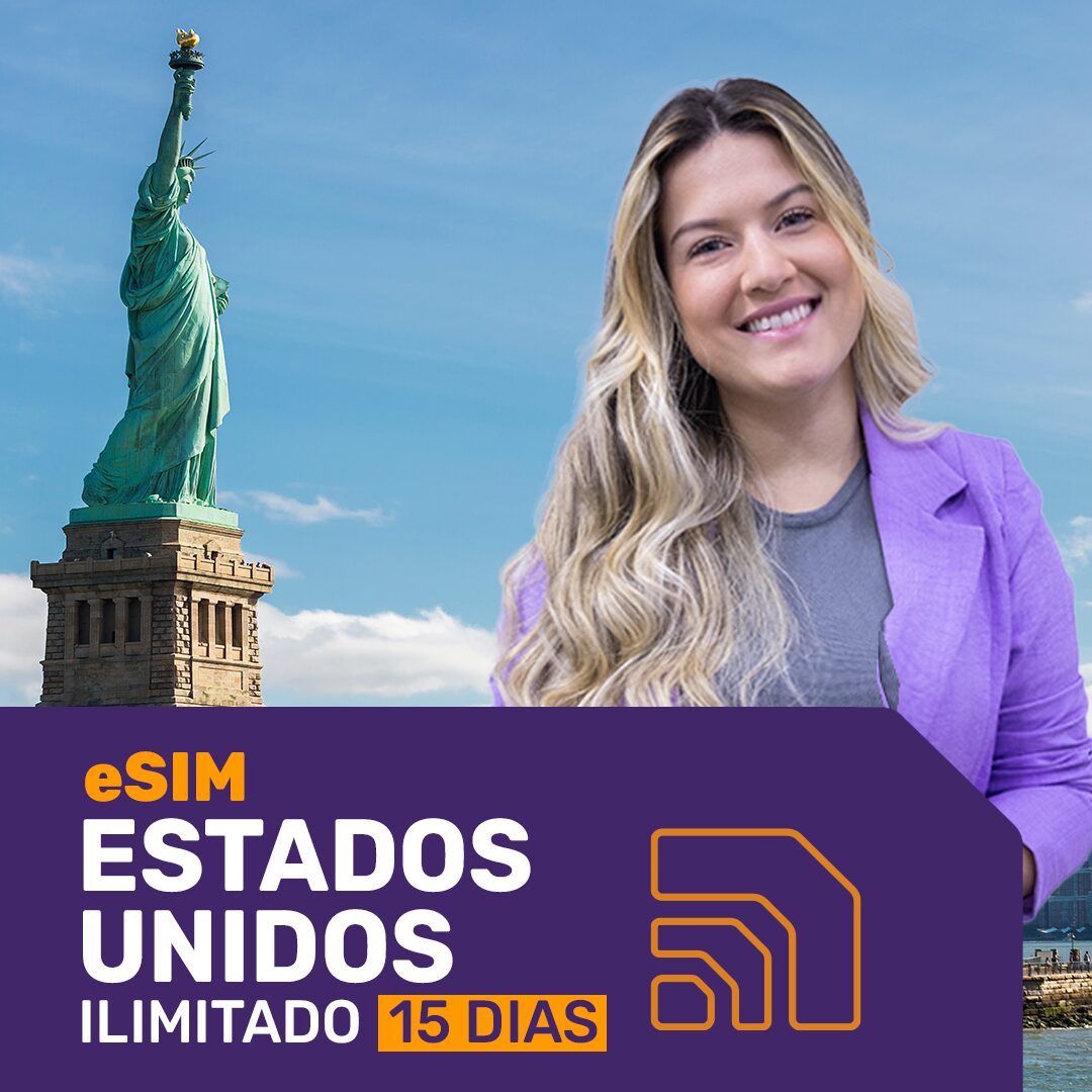 eSIM Estados Unidos 5G Ilimitado - Período de 15 dias