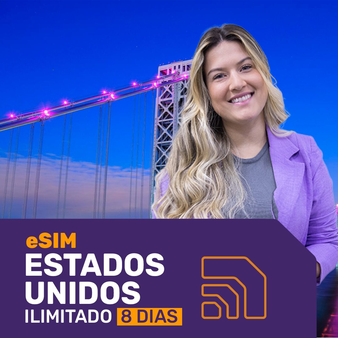 eSIM Estados Unidos 5G Ilimitado - Período de 8 dias