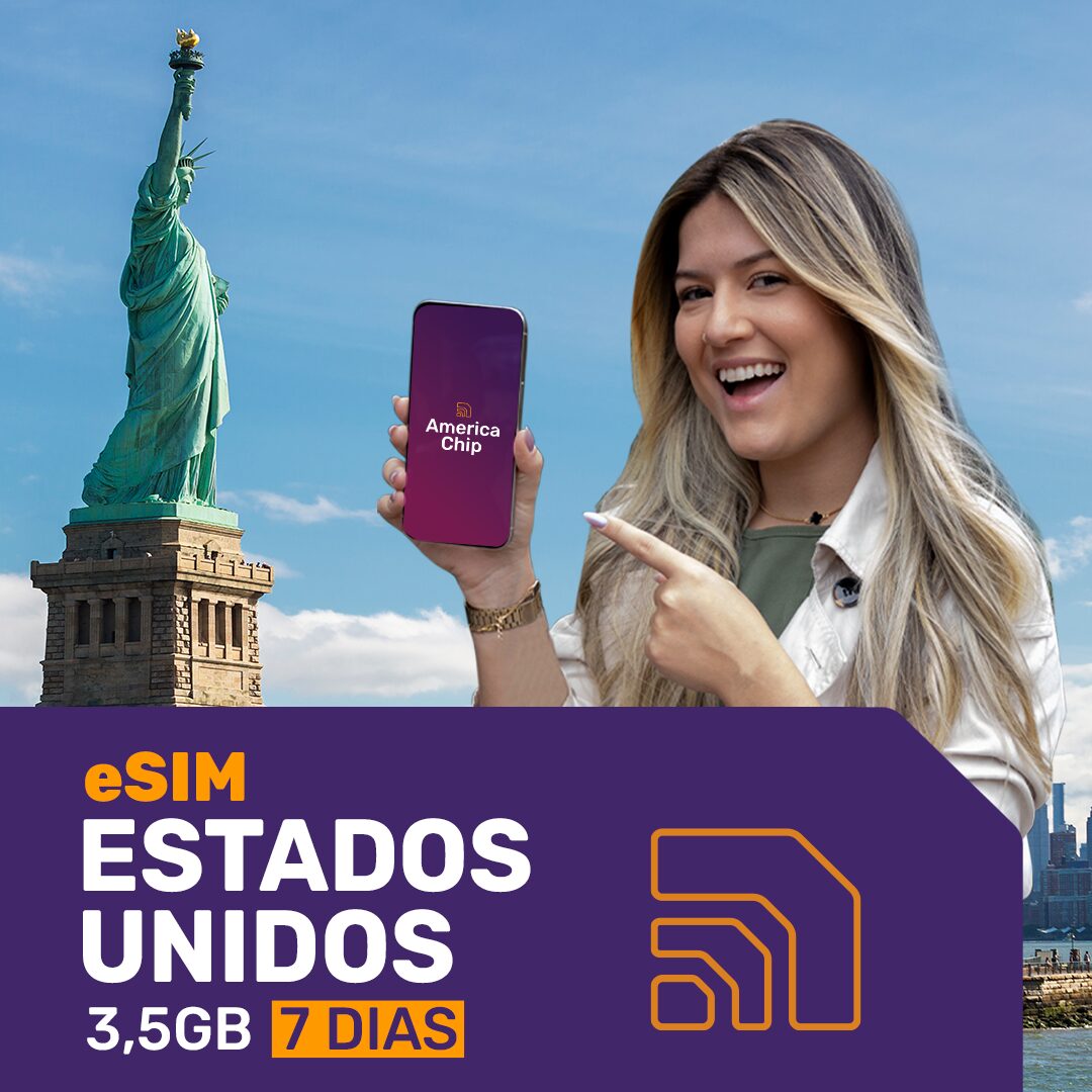 eSIM Estados Unidos 30 dias 3,5GB