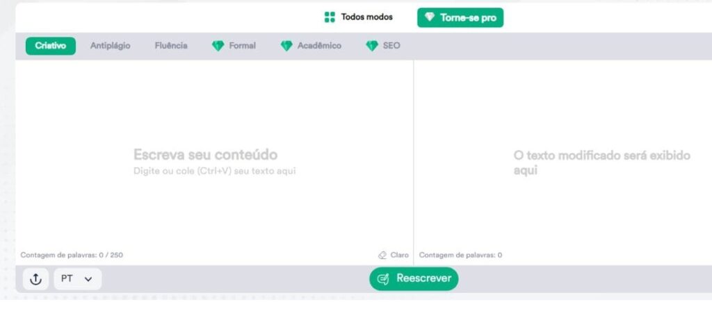 gerador de texto inteligência artificial