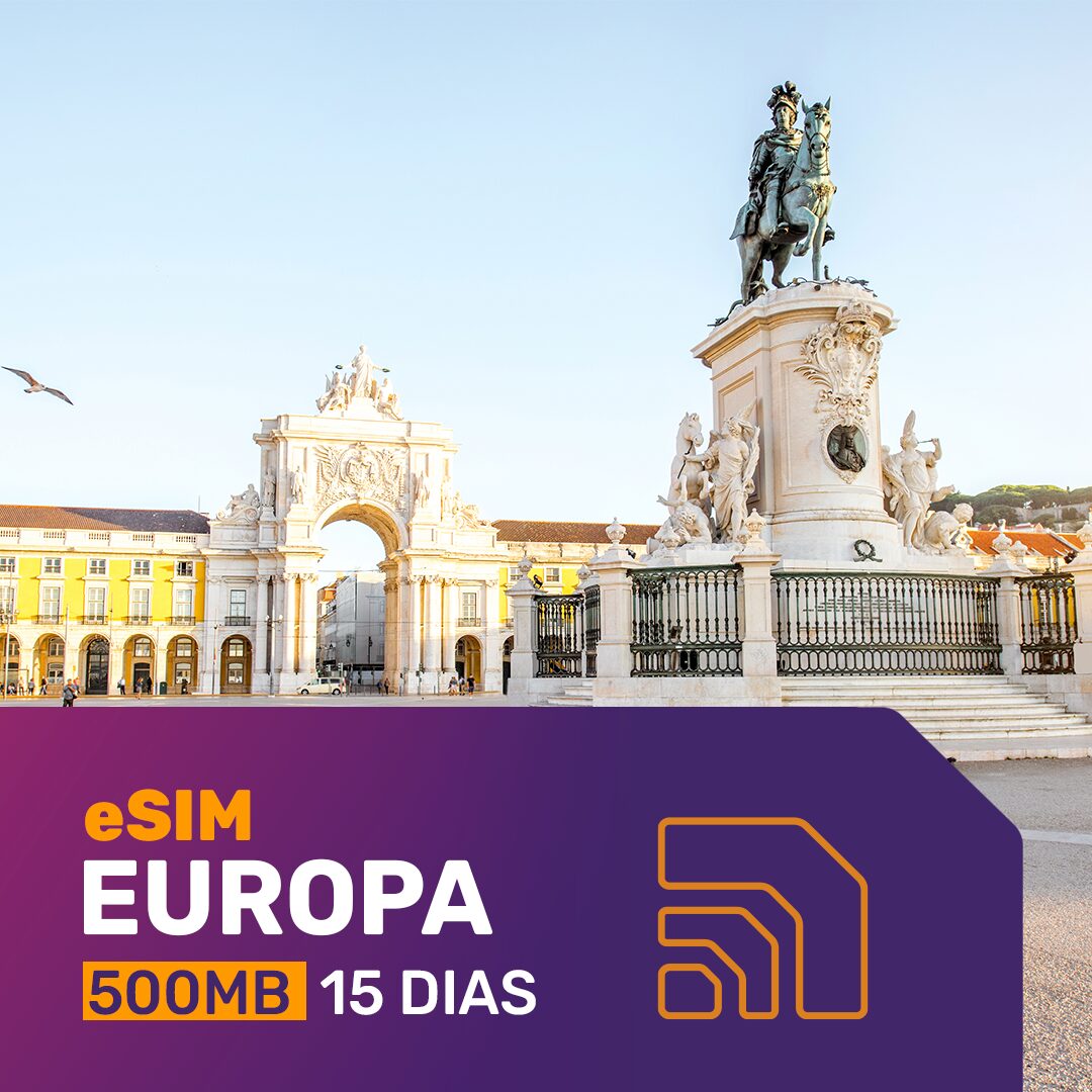 ESIM EUROPA 500MB 15 DIAS