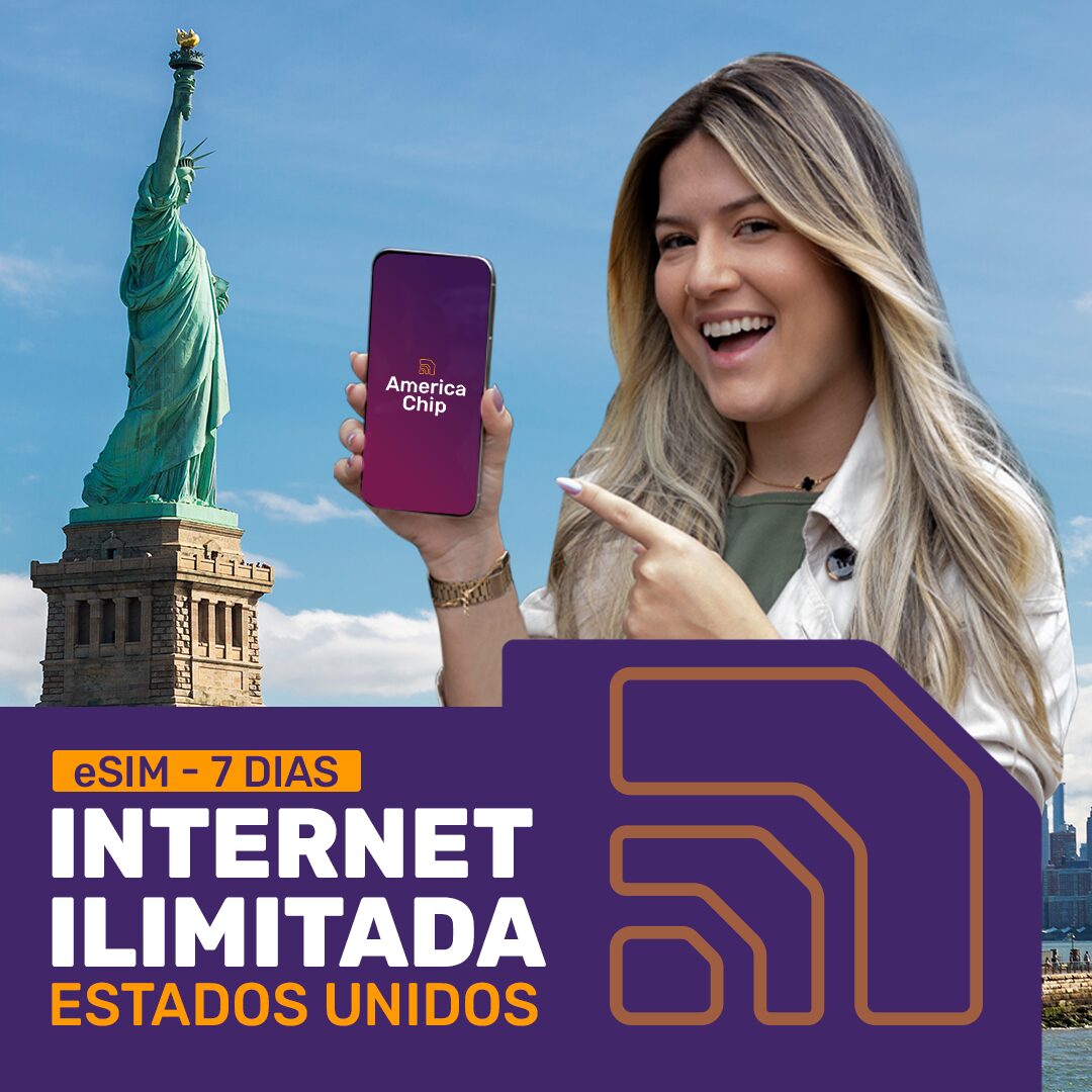eSIM ESTADOS UNIDOS – 7 dias – 500MB