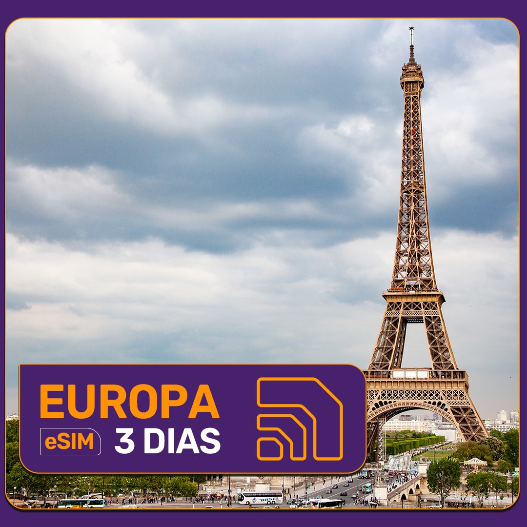 eSIM EUROPA – 3 dias